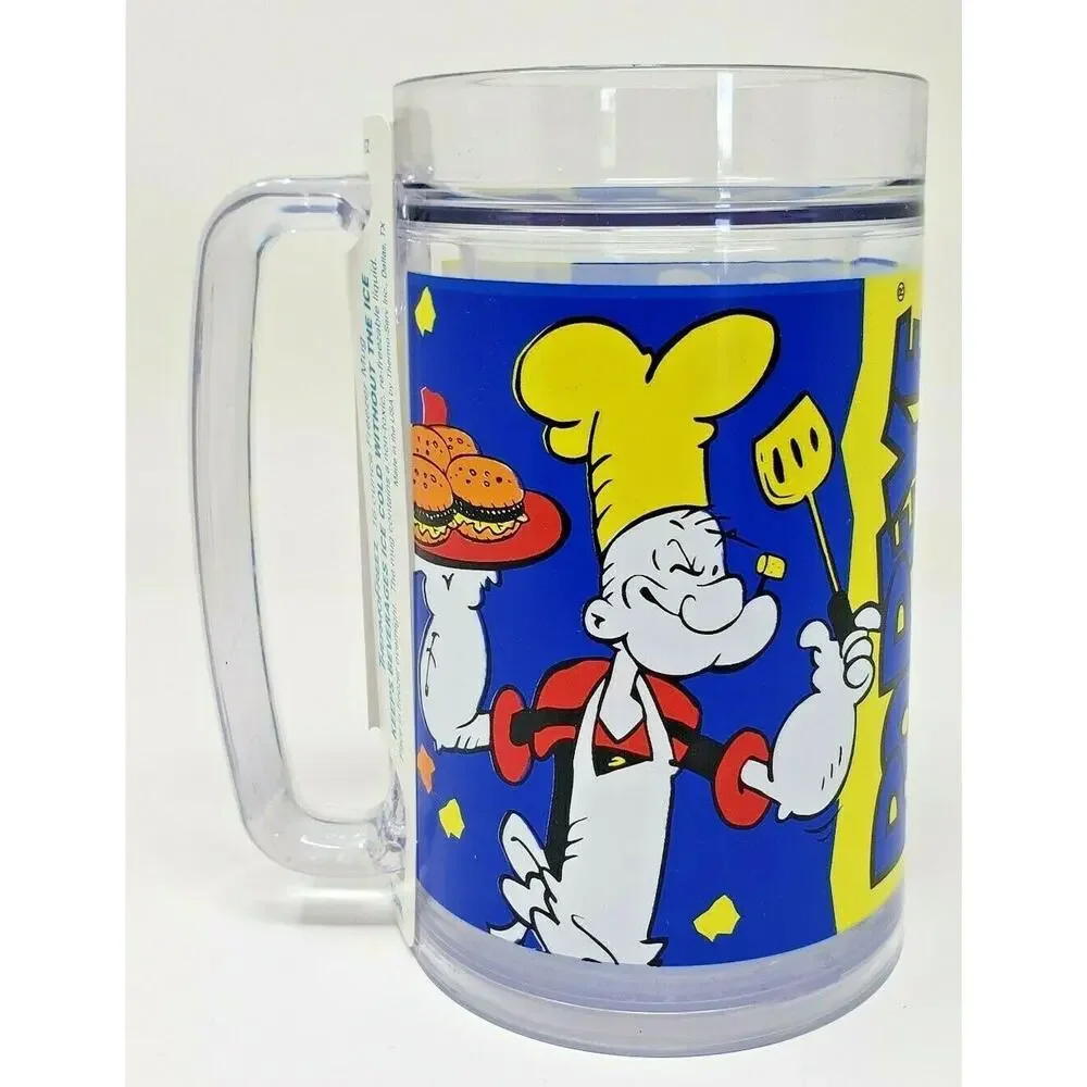 1998 MGM Grand Hotel Popeye BBQ Thermofreeze‎ Mug Brand New U156